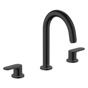 Hansgrohe Wachtischarmatur Vernis Blend 3-Loch Auslaufhöhe 150mm mattschwarz 71553670