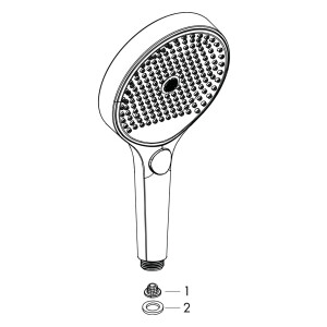 Hansgrohe Duschkopf Rainfinity Regendusche 130mm 3 Strahlarten chrom 26864000