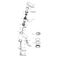 Hansgrohe Standventil Focus Auslauf Höhe 70mm für Kaltwasser chrom 31130000