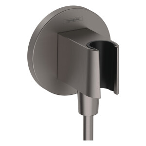 Hansgrohe Wandanschluss mit Duschkopfhalterung FixFit S brushed black chrome 26888340