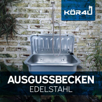 kör4u Ausgussbecken aus Edelstahl