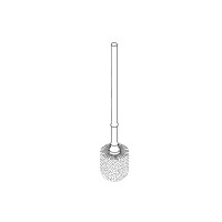 HEWI WC-Bürste ohne Behälter Bürstengriff Signalweiß Bürstenkopf schwarz 4772001098
