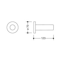 HEWI Reservepapierhalter Serie 477 reinweiß 4772120099