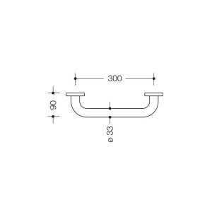 HEWI Handtuchhalter Durchmesser 70 mm Serie 477 reinweiß 4773120099