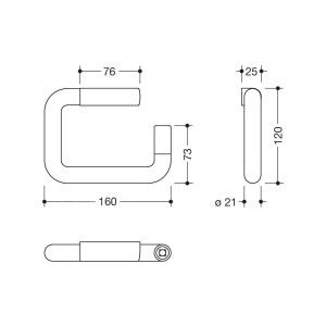 HEWI Papierhalter Serie 477 reinweiß 4772115099