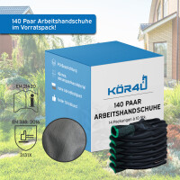kör4u Arbeitshandschuhe Basic 50, PU-Beschichtung, Größe 11 (2XL), 140 Paar