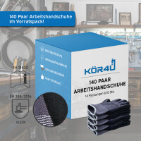 kör4u Arbeitshandschuhe Elite 1000, Nitril-Beschichtung, Größe 11 (2XL), 140 Paar