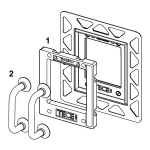 TECE Urinal-Einbaurahmen für flächenbündige Montage weiß 9242646