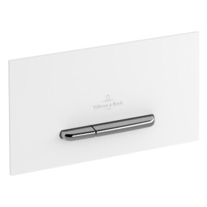 Villeroy & Boch Viconnect Betätigungsplatte 300S weiß mit Tasten in chrom 92216168