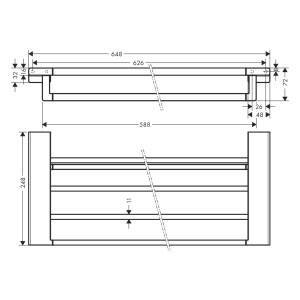 Hansgrohe Handtuchablage AddStoris