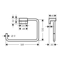 Hansgrohe Handtuchring AddStoris