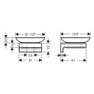 Hansgrohe Seifenschale AddStoris