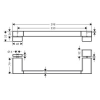 Hansgrohe Duschtürgriff AddStoris