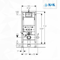Geberit Vorwandelement Duofix Basic 112cm 458103001