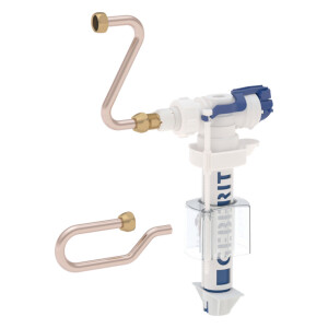 Geberit Füllventil Typ 380 seitlicher Wasserzulaufanschluss 3/8" Nippel aus Messing 243886001