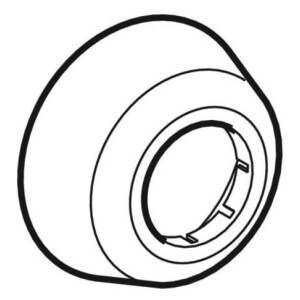 Geberit Wandrosette tief Außendurchmesser 50mm Alpinweiß 894094111