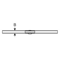Geberit Duschrinne CleanLine 60 für dünne Bodenbeläge Edelstahl gebürstet 154458001