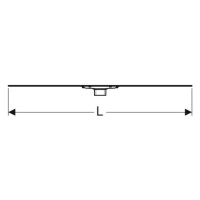 Geberit Duschrinne CleanLine 60 für dünne Bodenbeläge Edelstahl gebürstet 154458001