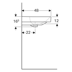 Geberit Waschtisch Square SMYLE 500253011