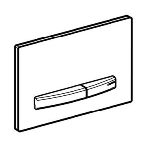 Geberit Betätigungsplatte Sigma 50 2-Mengen-Spülung weiß/chrom 115788112