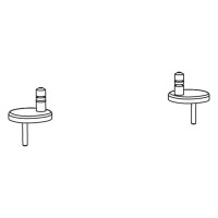 Duravit Scharnier-Set für WC-Sitz mit Absenkautomatik 0061381000