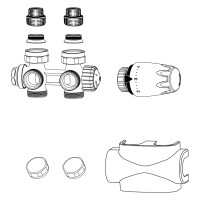 Heimeier Multilux 4-Set tiefschwarz RAL 9005 9690-64.000