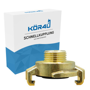 kör4u Schnellkupplung für Schlauch Messing