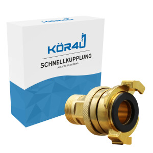 kör4u Schnellkupplung für Schlauch Messing