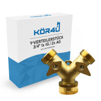 kör4u Y-Verteilerstück für Haus und Garten