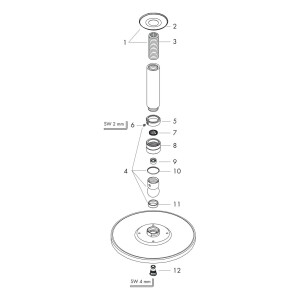 Hansgrohe Tellerkopfbrause Raindance Air 240mm für Deckenmontage chrom 9,4 l/min 27463000