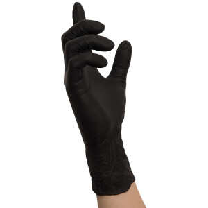 Nitras Nitril Handschuhe Black Wave schwarz 100 Stk. 8320
