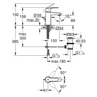 Grohe Eurostyle Cosmopolitan Waschtischbatterie Einhand 23037002