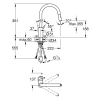 Grohe Feel Spültischbatterie Einhand chrom 31483002