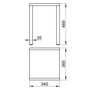KEUCO Hocker Plan verchromt weiß 6000591459