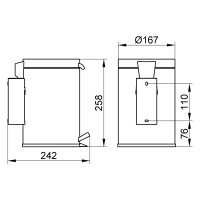 KEUCO Hygieneabfallsammler Plan chrom 14977010000