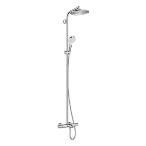 Hansgrohe Showerpipe Crometta S 240 für Wanne 1jet chrom mit Thermostat 27320000