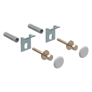 Geberit Befestigungssatz Kerafix mit Abdeckkappen, für Urinal, Farbe weiß, 551075000