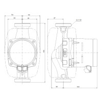 Grundfos Umwälzpumpe Alpha1 25-80 180mm, G 1 1/2, 99345910