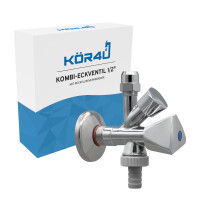kör4u Kombi-Eckventil 1/2" mit...
