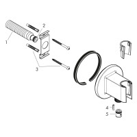 Hansgrohe Brausehalter FixFit Porter S für Handbrause chrom 26888000