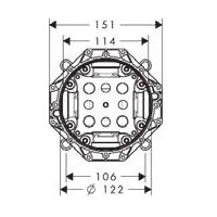 Hansgrohe ibox universal Unterputzkörper 01800180