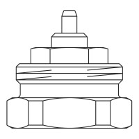 Oventrop Adapter M30x1,0 auf M30x1,5 1011445