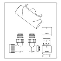 Oventrop Multiblock T Anschluss-Set für Badheizkörper "Multiblock T/ Uni SH" 1184284