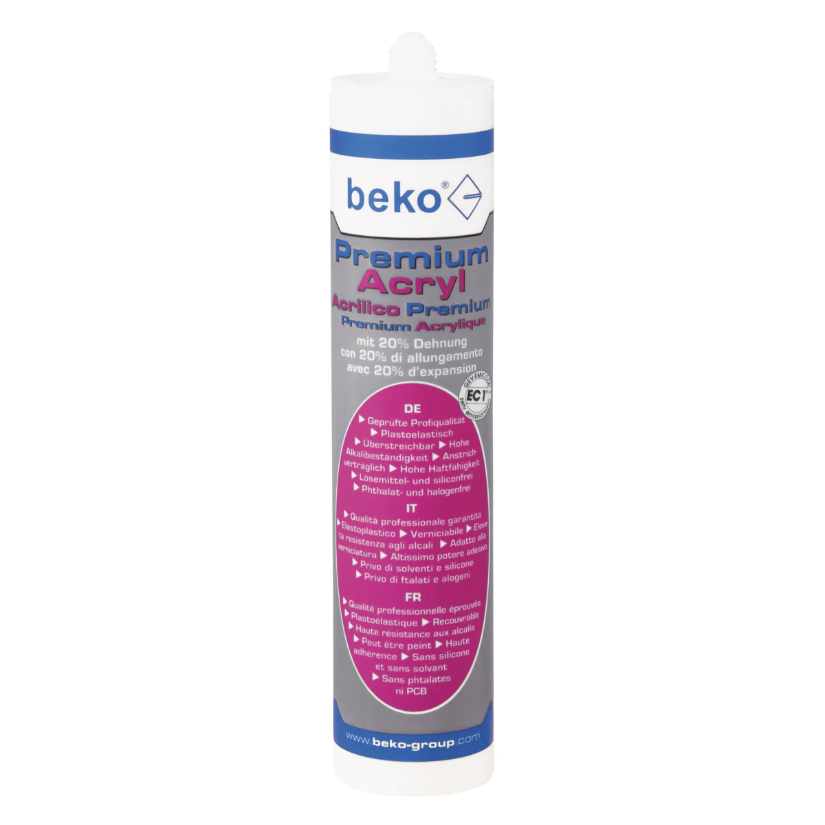 Beko Premium Acryl 20% Dehnung 310ml weiß...