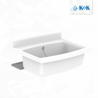 Sanit Maxi Becken mit Überlauf weiß, weißanthrazit 33 l Fassungsvermögen 60.007.01..0099
