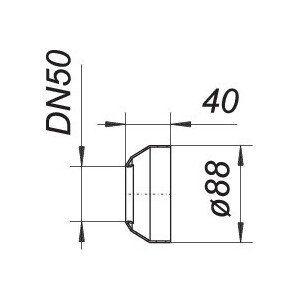 Dallmer Wandrosette R5, DN 50, 090829