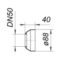 Dallmer Wandrosette R5, DN 50, 090829