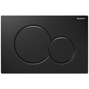 Geberit Betätigungsplatte Sigma 01 RAL 9005 schwarz-glänzend 115770DW5