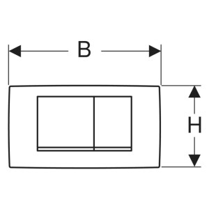 Geberit Betätigungsplatte TWINLINE30 115899JQ1