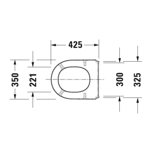 Duravit WC-Sitz Starck 3 mit edelstahl Scharnieren weiß 0063810000